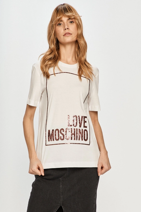 Love Moschino - T-shirt biały