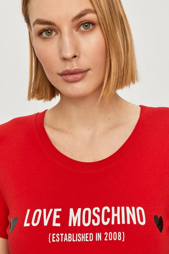 červená Love Moschino Tričko