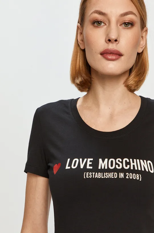 čierna Love Moschino Tričko