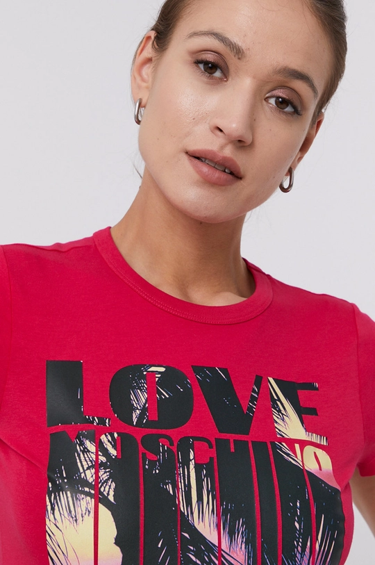 ružová Tričko Love Moschino