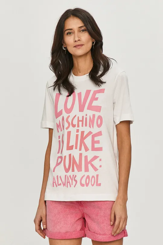fehér Love Moschino t-shirt Női