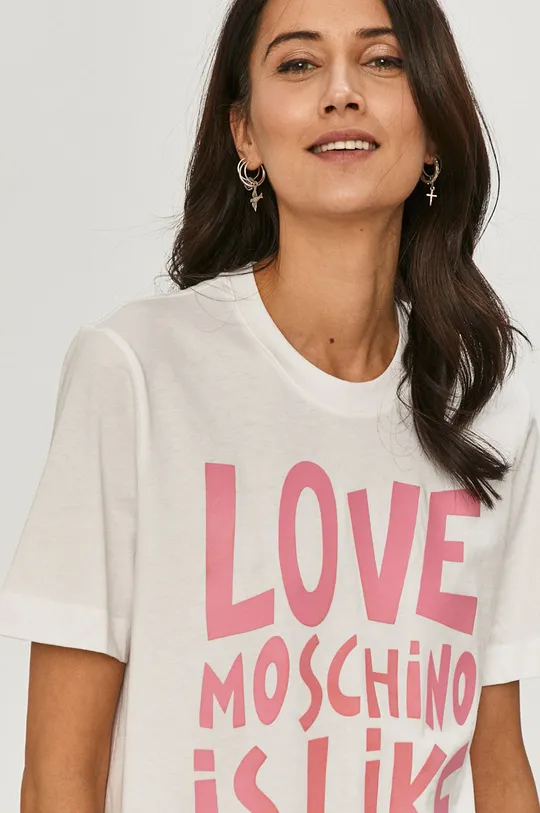 fehér Love Moschino t-shirt