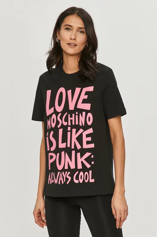 чёрный Футболка Love Moschino Женский