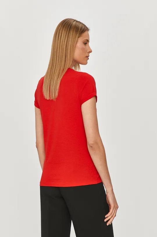 Ρούχα Βαμβακερό μπλουζάκι Hugo 50456008 κόκκινο