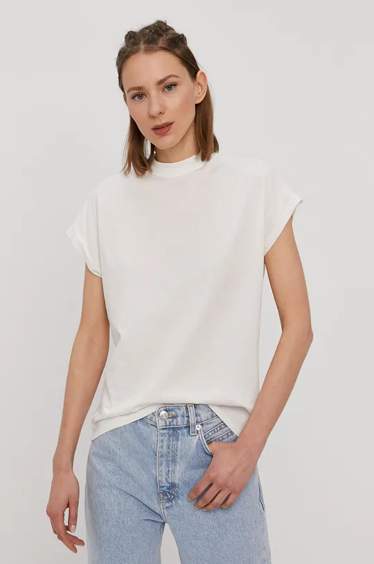biały Vero Moda T-shirt Damski