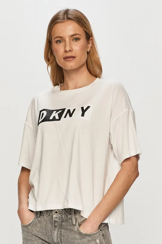 biały Dkny - T-shirt DP0T7732 Damski