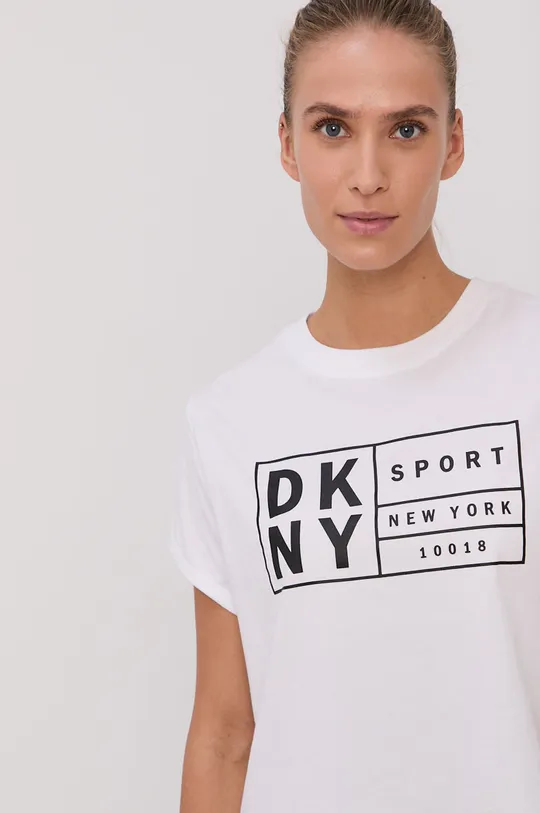 biały Dkny - T-shirt DP0T7350 Damski
