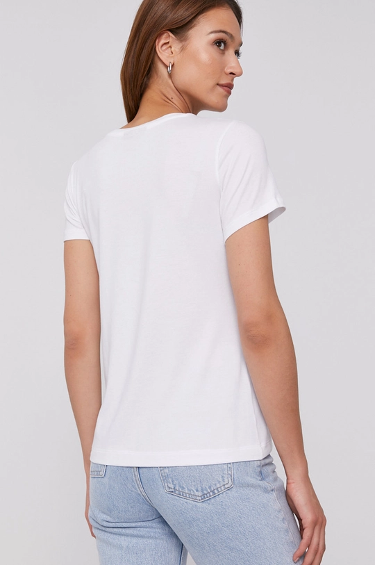 Dkny T-shirt P1AUPDNA 54 % Bawełna, 6 % Elastan, 40 % Modal