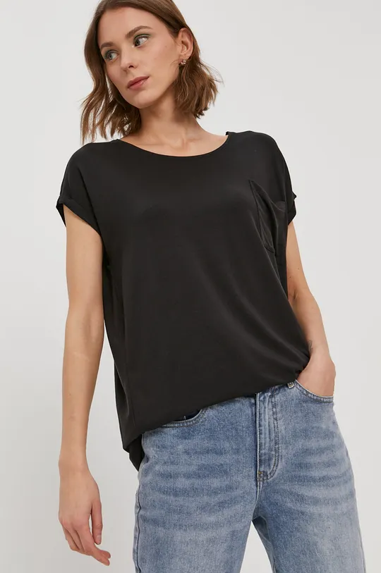 czarny Vero Moda T-shirt Damski