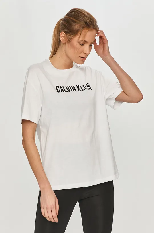 biela Calvin Klein Performance - Tričko Dámsky
