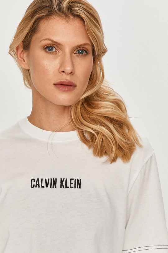 biały Calvin Klein Performance - T-shirt