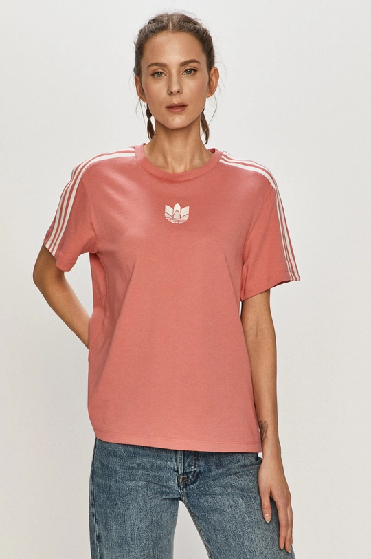 różowy adidas Originals - T-shirt GN6702 Damski