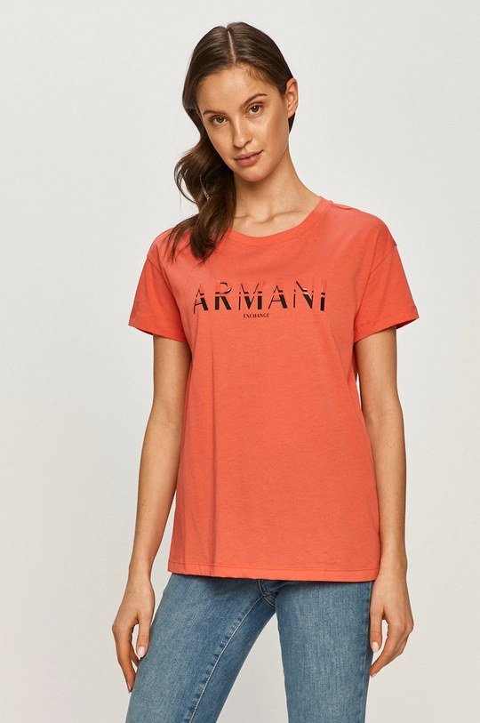 oranžová Armani Exchange - Tričko Dámsky