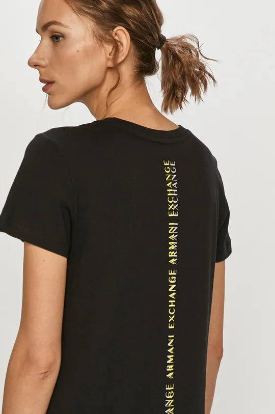 czarny Armani Exchange - T-shirt 3KYTGE.YJ9MZ Damski