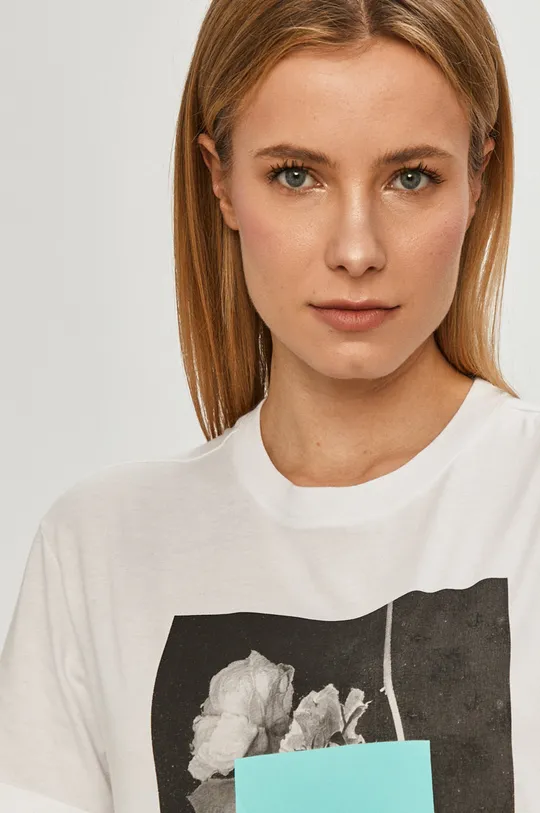 biały Armani Exchange T-shirt 3KYTJT.YJ8MZ
