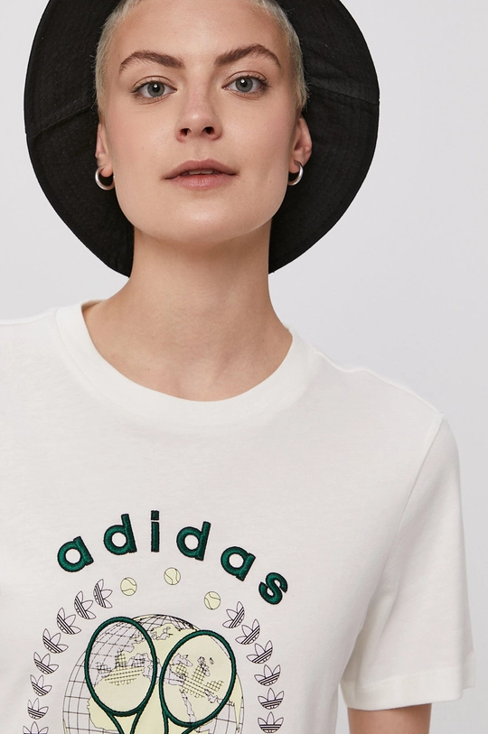 biały adidas Originals T-shirt H56455