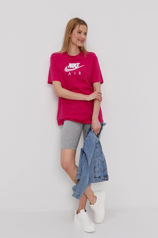 Nike Sportswear t-shirt Air W rózsaszín