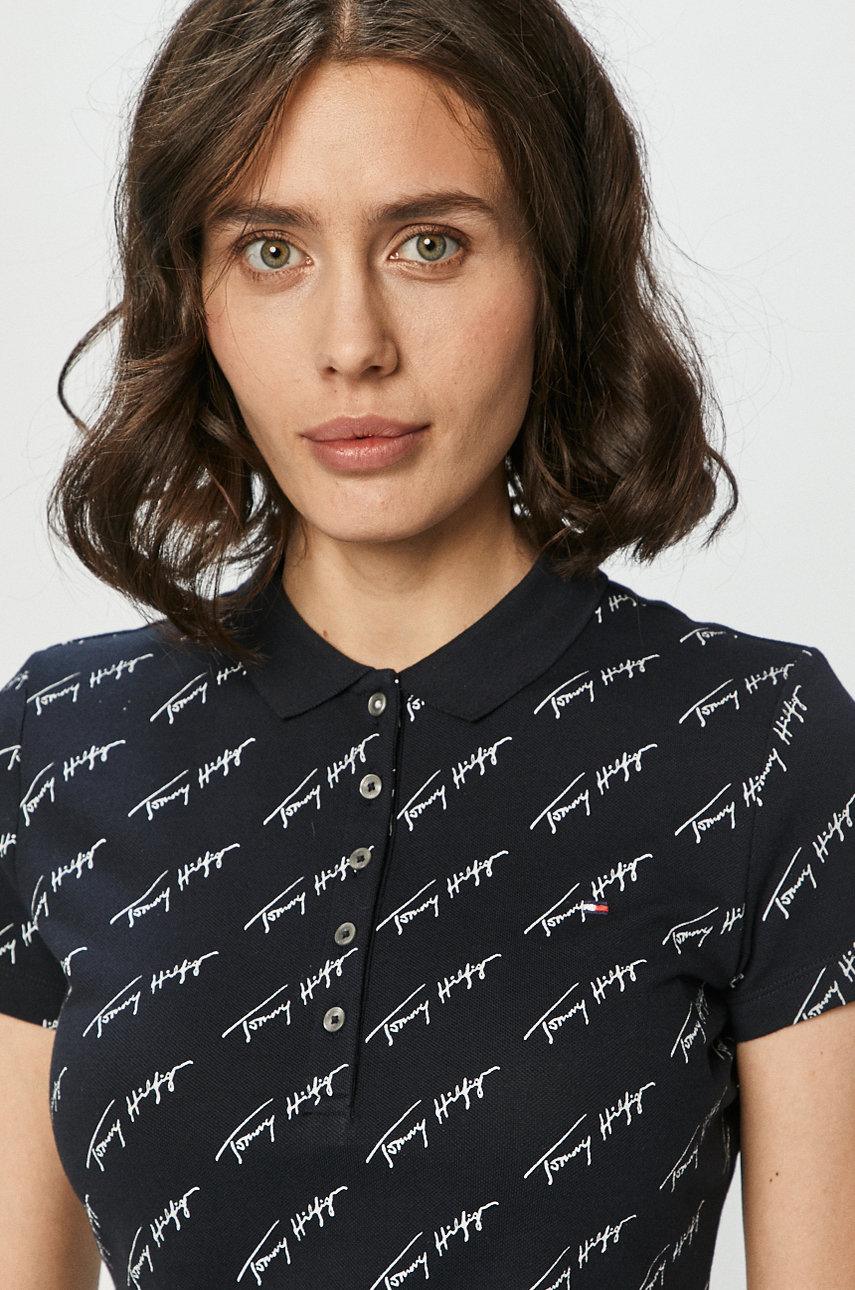 Tommy Hilfiger Tshirt, damski kolor granatowy