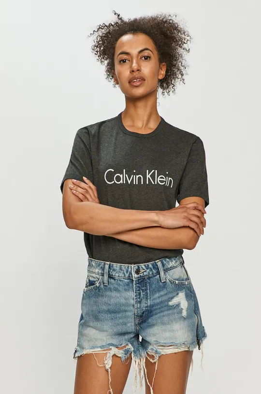 szary Calvin Klein Underwear T-shirt Damski
