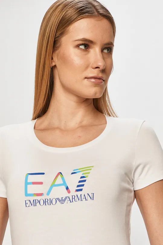 biały EA7 Emporio Armani - T-shirt 3KTT29.TJAPZ Damski
