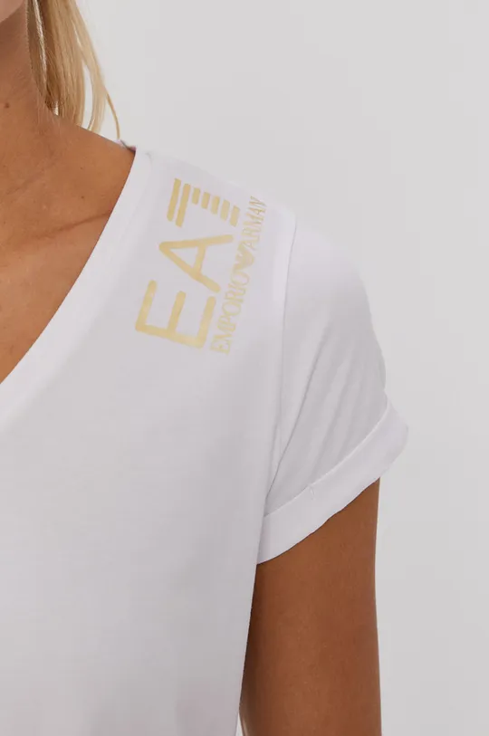 biały EA7 Emporio Armani T-shirt 3KTT14.TJ29Z