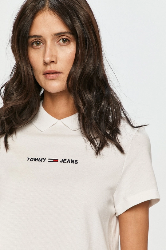 biały Tommy Jeans - T-shirt DW0DW09909.4891 Damski