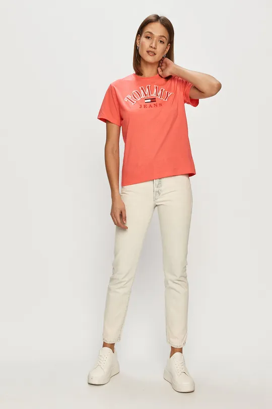 Tommy Jeans - T-shirt DW0DW09822.4891 różowy