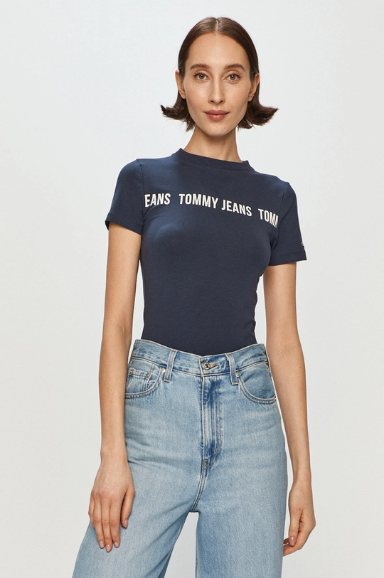 granatowy Tommy Jeans - body DW0DW09774.4891 Damski