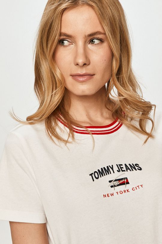 bílá Tommy Jeans - Tričko