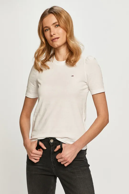 biały Tommy Jeans - T-shirt DW0DW09775.4891