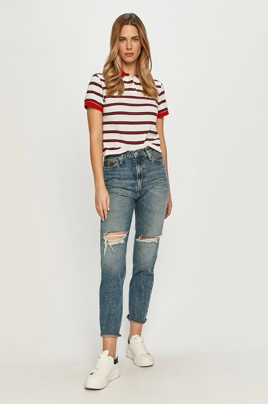 Tommy Jeans - T-shirt DW0DW09906.4891 biały