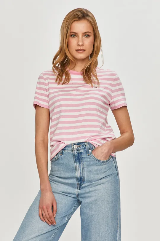 fioletowy Tommy Jeans - T-shirt DW0DW10151.4891
