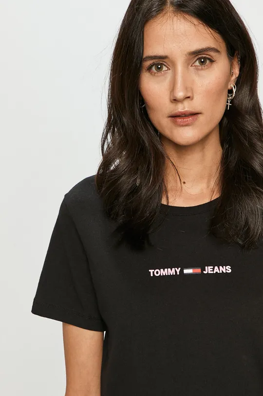 czarny Tommy Jeans - T-shirt DW0DW09818.4891