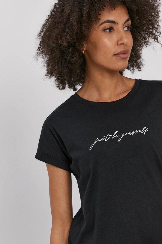 Jacqueline de Yong T-shirt czarny