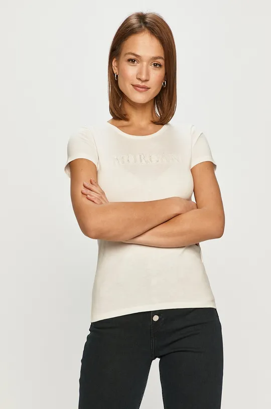 biały Morgan - T-shirt Damski