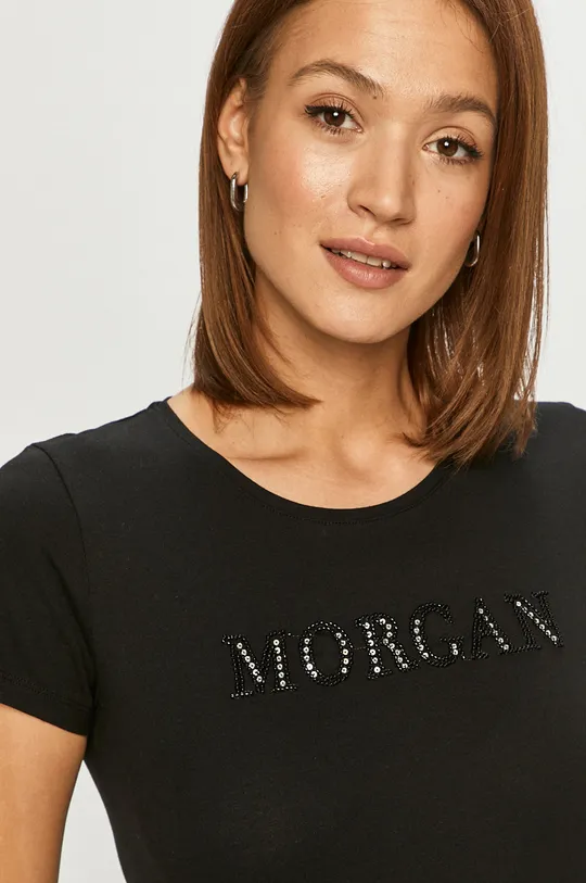 czarny Morgan - T-shirt