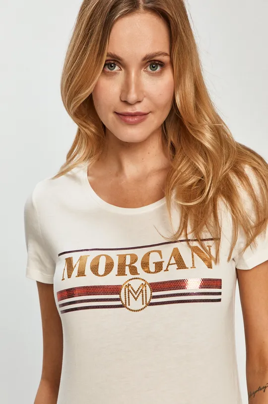 biały Morgan - T-shirt Damski