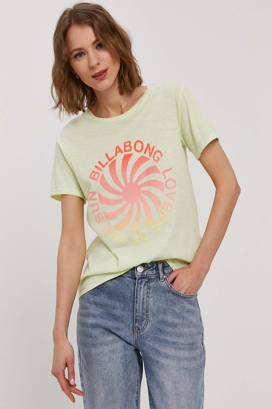 zielony Billabong T-shirt Damski