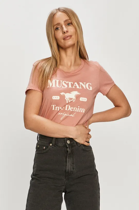 рожевий Mustang - Футболка Жіночий