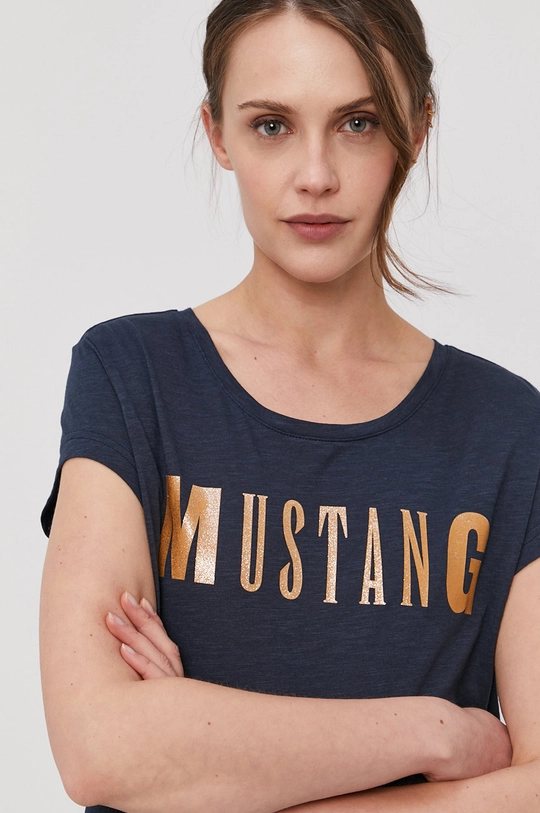 granatowy Mustang T-shirt