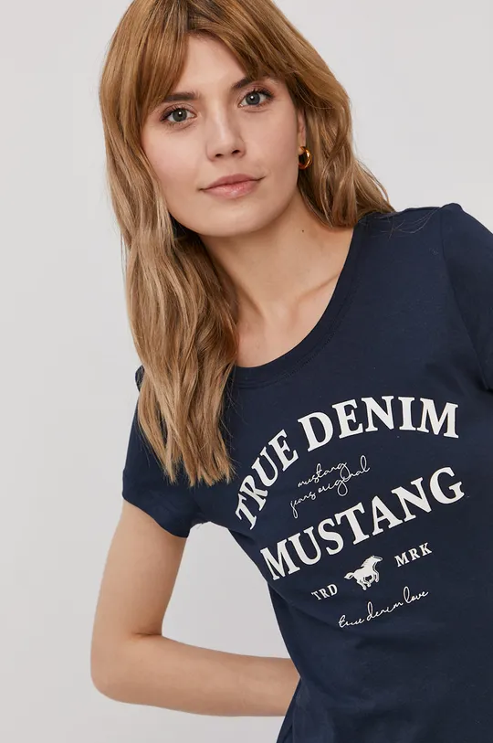granatowy Mustang T-shirt