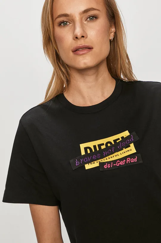 czarny Diesel - T-shirt