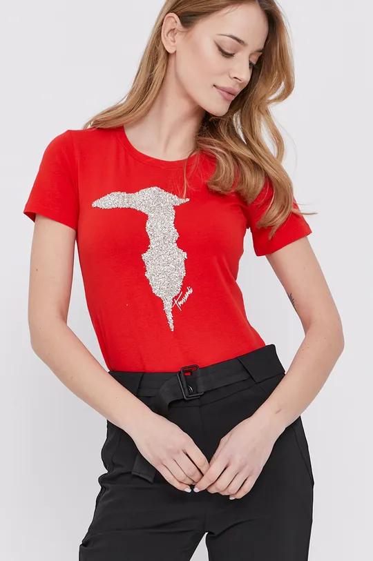 piros Trussardi Jeans - T-shirt
