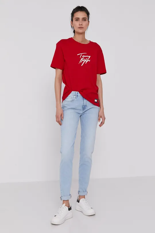 Tommy Hilfiger T-shirt czerwony