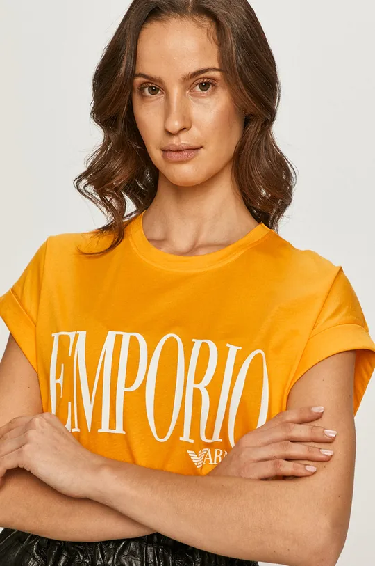 oranžová Emporio Armani - Tričko