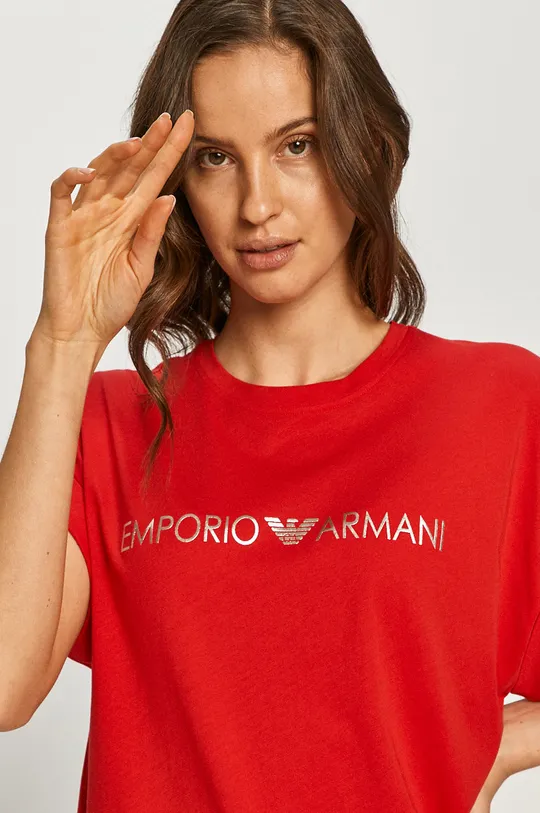 czerwony Emporio Armani - T-shirt 262633.1P340