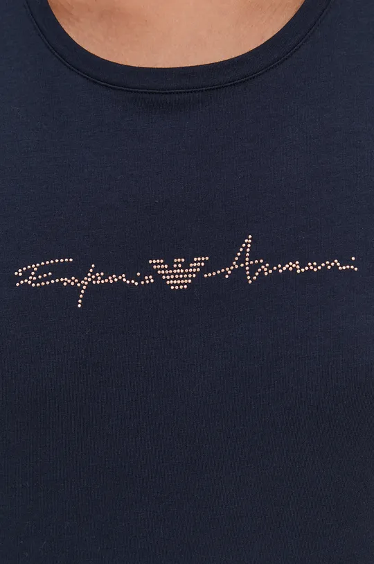 granatowy Emporio Armani T-shirt piżamowy 163139.1P223