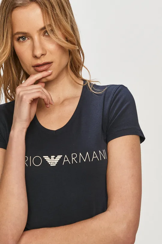granatowy Emporio Armani - T-shirt 163321.1P227