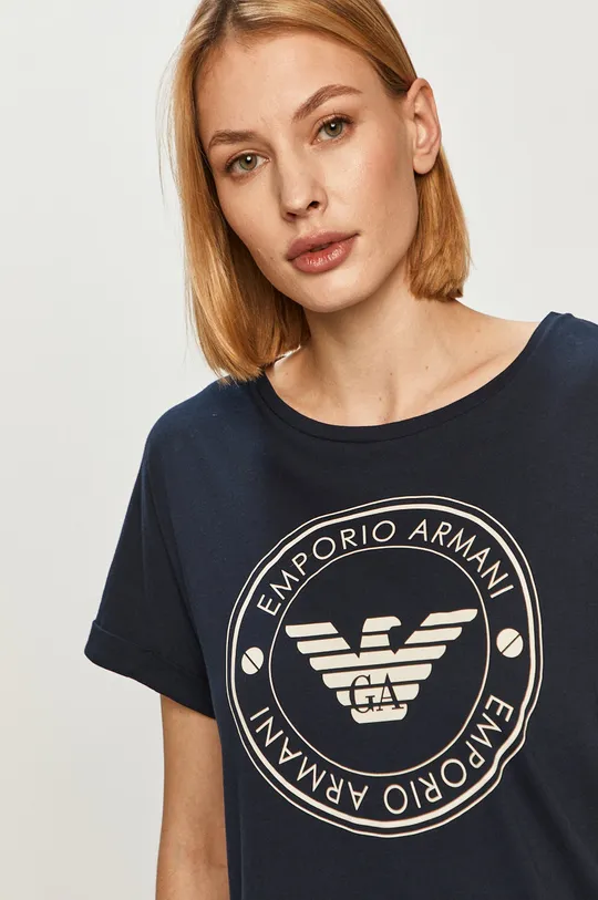 granatowy Emporio Armani - T-shirt 164340.1P255