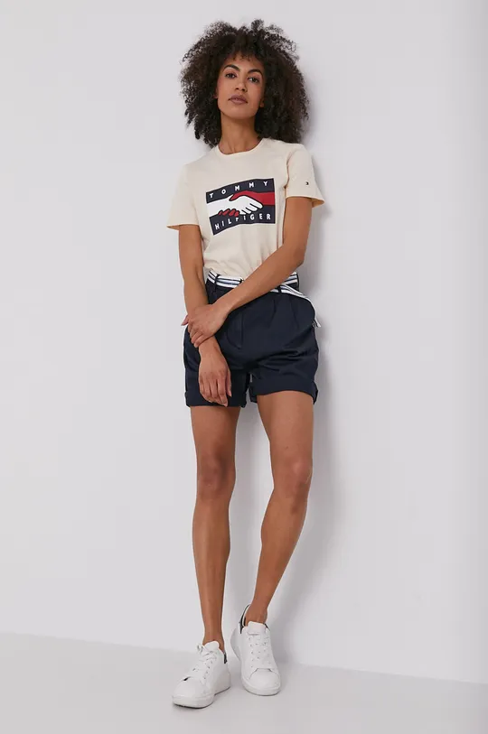 Tommy Hilfiger T-shirt beżowy